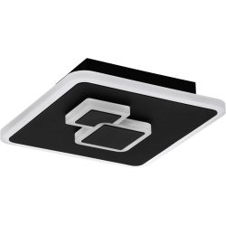 Eglo Deckenlampe Cadegal Schwarz Stahl 20 cm 5 cm - LED - Lichtfarbe: Helles Neutralweiss - Deckenlampe- LED Energiesparlampe