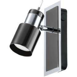 Eglo Spot Davida 1 Schwarz Stahl 7 cm - Farbe: Nickel/schwarz - Spot