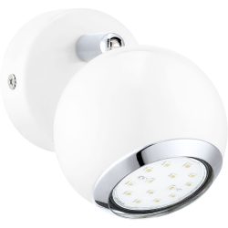 Eglo Spot Bimeda Weiss/Grau Stahl - Farbe: weiss/chrom - Lichtfarbe: Warmweiss - Spot