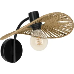 Eglo Wandlampe Siruela Schwarz Stahl 25 cm - Wandlampe