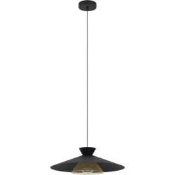 Eglo Pendellampe Grizedale Schwarz Stahl 110 cm - Farbe: Schwarz/Messing - Pendellampe