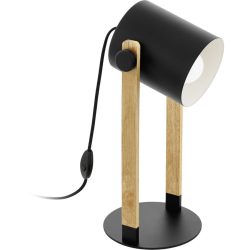 Eglo Tischlampe Hornwood Braun/Schwarz Stahl 18 cm 42 cm - Tischlampe
