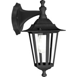 Eglo Wandlampe aussen Laterna 4 Schwarz Aluminium 35 cm - Material: Aluguss - Wandlampe aussen