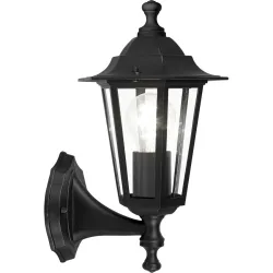 Eglo Wandlampe aussen Laterna 4 Schwarz Aluminium 32 cm - Material: Aluguss - Wandlampe aussen