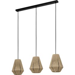 Eglo Pendellampe Alderney Schwarz Stahl 20 cm 110 cm - Pendellampe