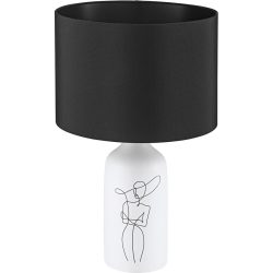 Eglo Tischlampe Vinoza Weiss 53.5 cm - Material: Keramik - Tischlampe