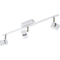 Eglo Spot Vergiano Weiss/Grau Aluminium/Stahl 7 cm - Farbe: Nickel matt/weiss - Spot