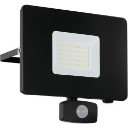 Eglo Wandlampe aussen Faedo 3 Schwarz Aluminium 20 cm - LED - Lichtfarbe: Tageslichtweiss - Wandlampe aussen- LED Energiesparlampe