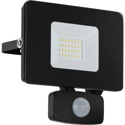 Eglo Wandlampe aussen Faedo 3 Schwarz Aluminium 14 cm - LED - Lichtfarbe: Tageslichtweiss - Wandlampe aussen- LED Energiesparlampe