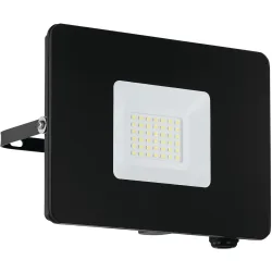 Eglo Wandlampe aussen Faedo 3 Schwarz Aluminium 13.5 cm - LED - Lichtfarbe: Tageslichtweiss - Wandlampe aussen- LED Energiesparlampe