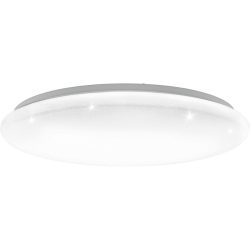 Eglo Deckenlampe Giron-S Weiss Stahl 7.5 cm - LED - Lichtfarbe: Warmweiss - Tageslichtweiss - Deckenlampe- LED Energiesparlampe