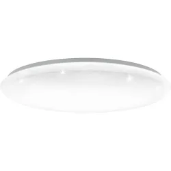 Eglo Deckenlampe Giron-S Weiss Stahl 8.5 cm - LED - Lichtfarbe: Warmweiss - Tageslichtweiss - Deckenlampe- LED Energiesparlampe