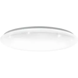 Eglo Deckenlampe Giron-S Weiss Stahl 8.5 cm - LED - Lichtfarbe: Warmweiss - Tageslichtweiss - Deckenlampe- LED Energiesparlampe