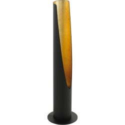 Eglo Tischlampe Barbotto Gold/Schwarz Stahl 39.5 cm - Farbe: schwarz-gold - Tischlampe