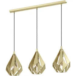 Eglo Pendellampe Carlton Gold Stahl 20.5 cm 110 cm - Farbe: goldfarben - Pendellampe