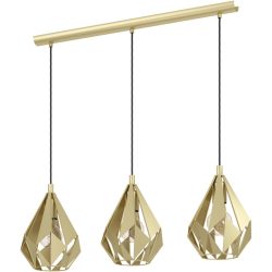 Eglo Pendellampe Carlton Gold Stahl 20.5 cm 110 cm - Farbe: goldfarben - Pendellampe