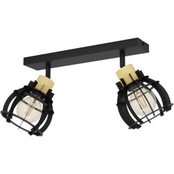 Eglo Spot Stillington 1 Braun/Schwarz Stahl/Holz 16 cm 24.5 cm - Material: Holz/Stahl - Spot