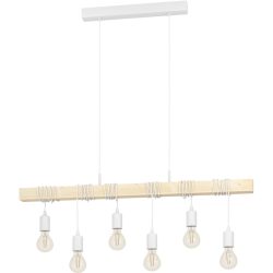 Eglo Pendellampe Townshend Weiss Stahl 10 cm 110 cm - Pendellampe