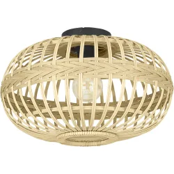 Eglo Deckenlampe Amsfield Schwarz Stahl 28.5 cm - Deckenlampe