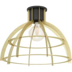Eglo Deckenlampe Stillington Gold/Schwarz Stahl 31.5 cm - Farbe: schwarz-gold - Deckenlampe