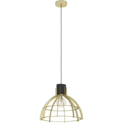 Eglo Pendellampe Stillington Gold/Schwarz Stahl 110 cm - Farbe: schwarz-gold - Pendellampe