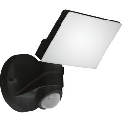 Eglo Wandlampe aussen Pagino Schwarz Kunststoff 26 cm - LED - Lichtfarbe: Tageslichtweiss - Wandlampe aussen- LED Energiesparlampe