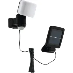 Eglo Solaraussenlampe Casabas Schwarz Kunststoff 15.5 cm - Lichtfarbe: Kaltes Tageslichtweiss - Solaraussenlampe
