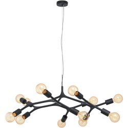 Eglo Pendellampe Bocadella Schwarz Stahl 110 cm - Pendellampe