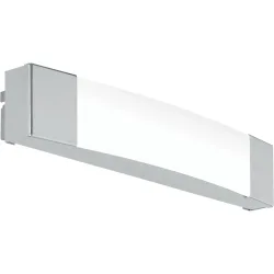 Eglo Wandlampe Siderno Grau Stahl 6 cm - Farbe: chrom - LED - Lichtfarbe: Helles Neutralweiss - Wandlampe- LED Energiesparlampe