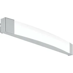 Eglo Wandlampe Siderno Grau Stahl 6 cm - Farbe: chrom - LED - Lichtfarbe: Helles Neutralweiss - Wandlampe- LED Energiesparlampe