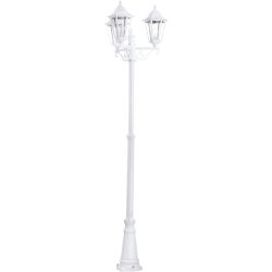Eglo Stehlampe aussen Navedo Weiss Aluminium 220 cm - Material: Aluguss - Stehlampe aussen