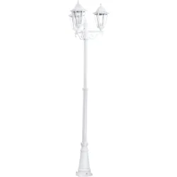 Eglo Stehlampe aussen Navedo Weiss Aluminium 220 cm - Material: Aluguss - Stehlampe aussen
