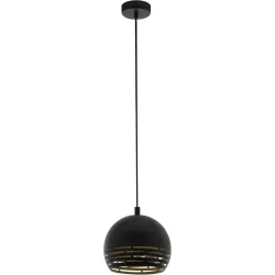 Eglo Pendellampe Camastra Gold/Schwarz Stahl 110 cm - Farbe: schwarz-gold - Pendellampe