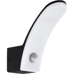 Eglo Wandlampe aussen Fiumicino Schwarz Aluminium 18 cm - LED - Lichtfarbe: Warmweiss - Wandlampe aussen- LED Energiesparlampe