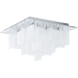 Eglo Deckenlampe Condrada 1 Grau Stahl 47 cm 30 cm - Farbe: chrom - Deckenlampe