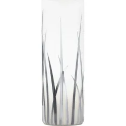 Eglo Tischlampe Rivato Weiss/Grau Glas/Kunststoff 26 cm - Farbe: weiss/chrom - Tischlampe