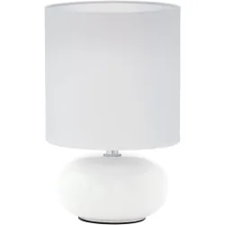 Eglo Tischlampe Trondio Weiss 27 cm - Material: Keramik - Tischlampe