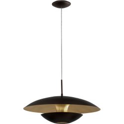 Eglo Pendellampe Nuvano Braun/Gold Stahl 110 cm - Farbe: gold/braun - Pendellampe