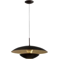 Eglo Pendellampe Nuvano Braun/Gold Stahl 110 cm - Farbe: gold/braun - Pendellampe