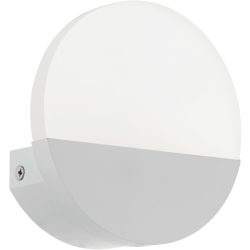 Eglo Wandlampe Metrass 1 Weiss Aluminium 13 cm - LED - Lichtfarbe: Warmweiss - Wandlampe- LED Energiesparlampe