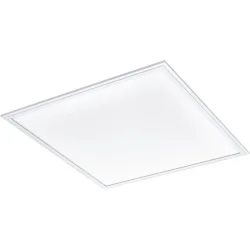 Eglo Deckenlampe Salobrena 1 Weiss Aluminium 59.5 cm 1.1 cm - LED - Lichtfarbe: Helles Neutralweiss - Deckenlampe- LED Energiesparlampe