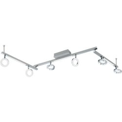 Eglo Spot Cardillio 1 Grau Aluminium/Stahl 8.5 cm - Farbe: Aluminium/Chrom - LED - Lichtfarbe: Warmweiss - Spot- LED Energiesparlampe