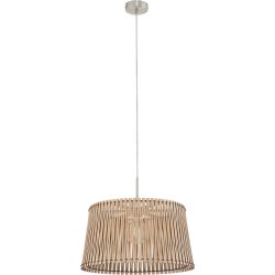 Eglo Pendellampe Sendero Grau Stahl 130 cm - Farbe: Nickel matt - Pendellampe