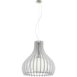 Eglo Pendellampe Tindori Grau Stahl 150 cm - Farbe: Nickel matt - Pendellampe