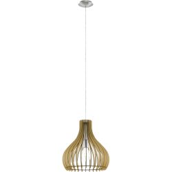 Eglo Pendellampe Tindori Grau Stahl 130 cm - Farbe: Nickel matt - Pendellampe