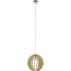 Eglo Pendellampe Cossano Grau Stahl 130 cm - Farbe: Nickel matt - Pendellampe
