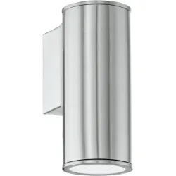 Eglo Wandlampe aussen Riga Edelstahl Edelstahl 15 cm - Wandlampe aussen