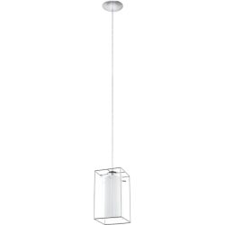 Eglo Pendellampe Loncino 1 Grau Stahl 15 cm 110 cm - Farbe: chrom - Pendellampe
