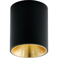 Eglo Deckenlampe Polasso Gold/Schwarz Aluminium/Kunststoff 12 cm - Farbe: schwarz-gold - LED - Lichtfarbe: Warmweiss - Deckenlampe- LED