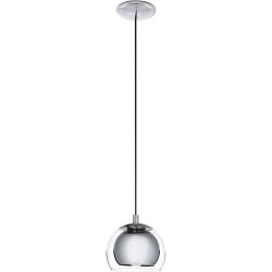 Eglo Pendellampe Rocamar Grau Stahl 110 cm - Farbe: chrom - Pendellampe